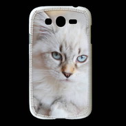 Coque Samsung Galaxy Grand Chaton aux yeux bleus