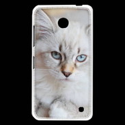 Coque Nokia Lumia 630 Chaton aux yeux bleus