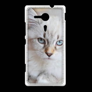 Coque Sony Xpéria SP Chaton aux yeux bleus