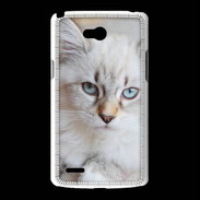 Coque LG L80 Chaton aux yeux bleus