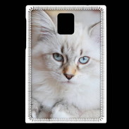 Coque Blackberry Passport Chaton aux yeux bleus