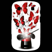 Coque Blackberry Bold 9900 Papillons magiques rouges