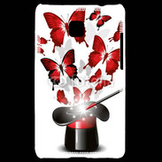 Coque LG Optimus L3 II Papillons magiques rouges