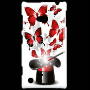 Coque Nokia Lumia 720 Papillons magiques rouges