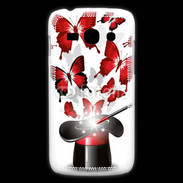 Coque Samsung Galaxy Ace3 Papillons magiques rouges