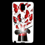Coque Samsung Galaxy Note 3 Papillons magiques rouges