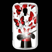 Coque Samsung Galaxy Trend Papillons magiques rouges