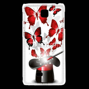 Coque LG F5 Papillons magiques rouges