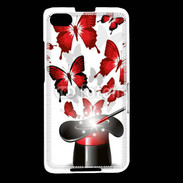 Coque Blackberry Z30 Papillons magiques rouges