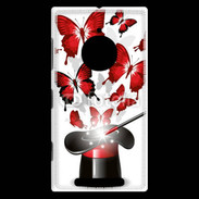 Coque Nokia Lumia 830 Papillons magiques rouges