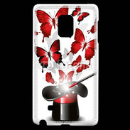 Coque Samsung Galaxy Note Edge Papillons magiques rouges
