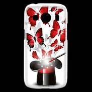 Coque Samsung Galaxy Ace4 Papillons magiques rouges
