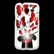 Coque Samsung Galaxy Fresh Papillons magiques rouges