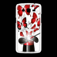 Coque Samsung Galaxy Grand2 Papillons magiques rouges