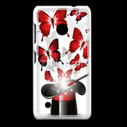 Coque Nokia Lumia 530 Papillons magiques rouges