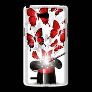 Coque LG L80 Papillons magiques rouges