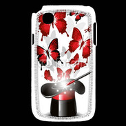 Coque LG L40 Papillons magiques rouges