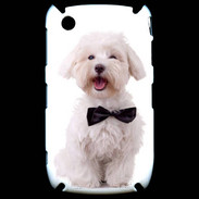 Coque Blackberry 8520 Bichon avec noeud papillon