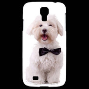 Coque Samsung Galaxy S4 Bichon avec noeud papillon