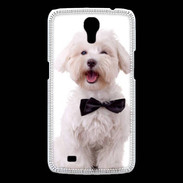 Coque Samsung Galaxy Mega Bichon avec noeud papillon