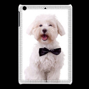 Coque iPadMini Bichon avec noeud papillon