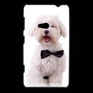 Coque Nokia Lumia 625 Bichon avec noeud papillon