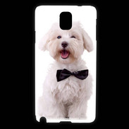 Coque Samsung Galaxy Note 3 Bichon avec noeud papillon