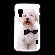 Coque LG L5 2 Bichon avec noeud papillon