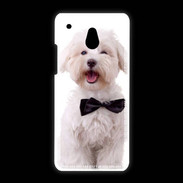 Coque HTC One Mini Bichon avec noeud papillon