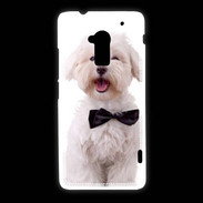 Coque HTC One Max Bichon avec noeud papillon