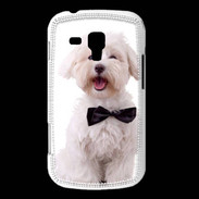 Coque Samsung Galaxy Trend Bichon avec noeud papillon