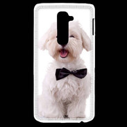 Coque LG G2 Bichon avec noeud papillon