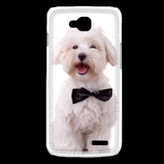 Coque LG L90 Bichon avec noeud papillon