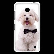Coque Nokia Lumia 630 Bichon avec noeud papillon