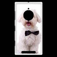 Coque Nokia Lumia 830 Bichon avec noeud papillon