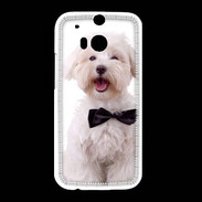 Coque HTC One M8 Bichon avec noeud papillon