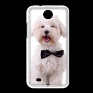 Coque HTC Desire 300 Bichon avec noeud papillon