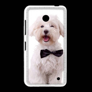 Coque Nokia Lumia 635 Bichon avec noeud papillon