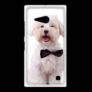 Coque Nokia Lumia 735 Bichon avec noeud papillon