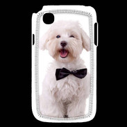 Coque LG L40 Bichon avec noeud papillon