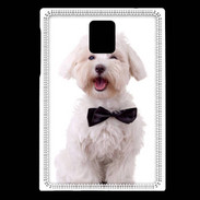 Coque Blackberry Passport Bichon avec noeud papillon