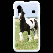 Coque Samsung ACE S5830 Cheval noir et blanc 5