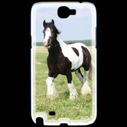 Coque Samsung Galaxy Note 2 Cheval noir et blanc 5