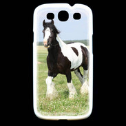 Coque Samsung Galaxy S3 Cheval noir et blanc 5