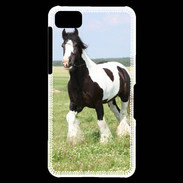 Coque Blackberry Z10 Cheval noir et blanc 5