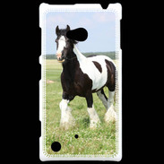 Coque Nokia Lumia 720 Cheval noir et blanc 5