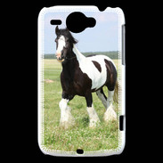 Coque HTC Wildfire G8 Cheval noir et blanc 5