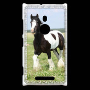 Coque Nokia Lumia 925 Cheval noir et blanc 5