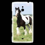 Coque Nokia Lumia 1320 Cheval noir et blanc 5