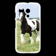 Coque Motorola G Cheval noir et blanc 5